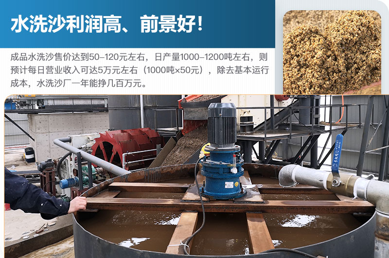 水洗砂的原料是什么？水洗沙一年能掙多少錢？