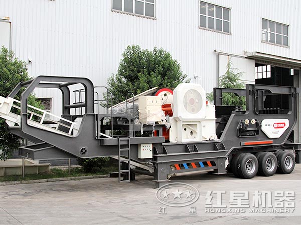 輪胎式移動破碎站-車載行走，隨用隨走，方便更快捷