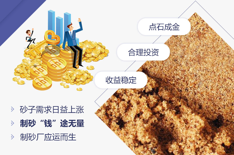 石頭制砂低投資，高收益